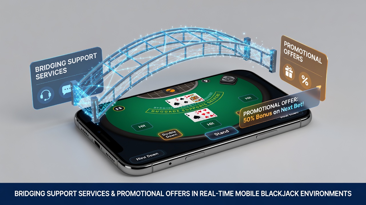 Live-Dealer-Blackjack auf Mobile mit aktiviertem Support-Chat und sichtbarem Bonusangebot