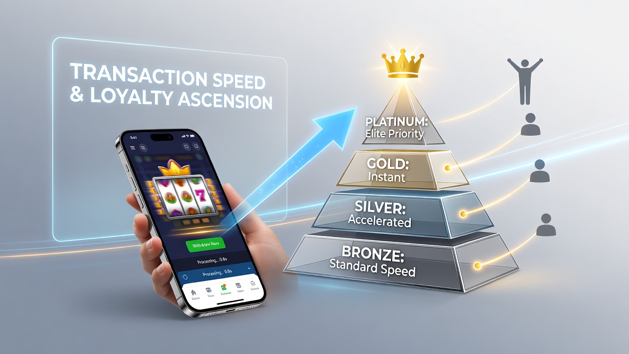 Grafik zur Progression durch Loyalty-Tiers bei mobilen Transaktionen